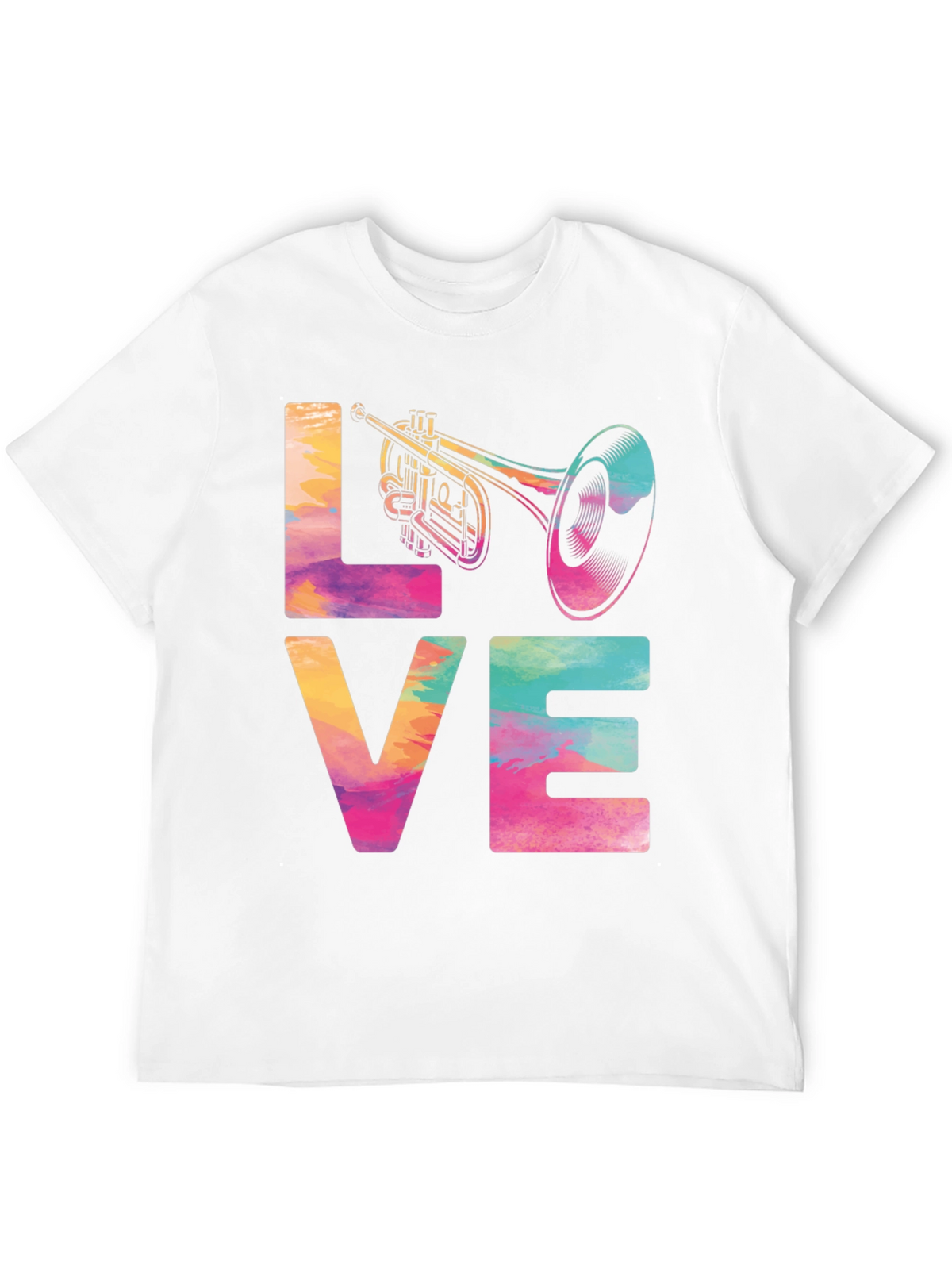 Love Trumpet Graphic Tee - Music Lover T-Shirt