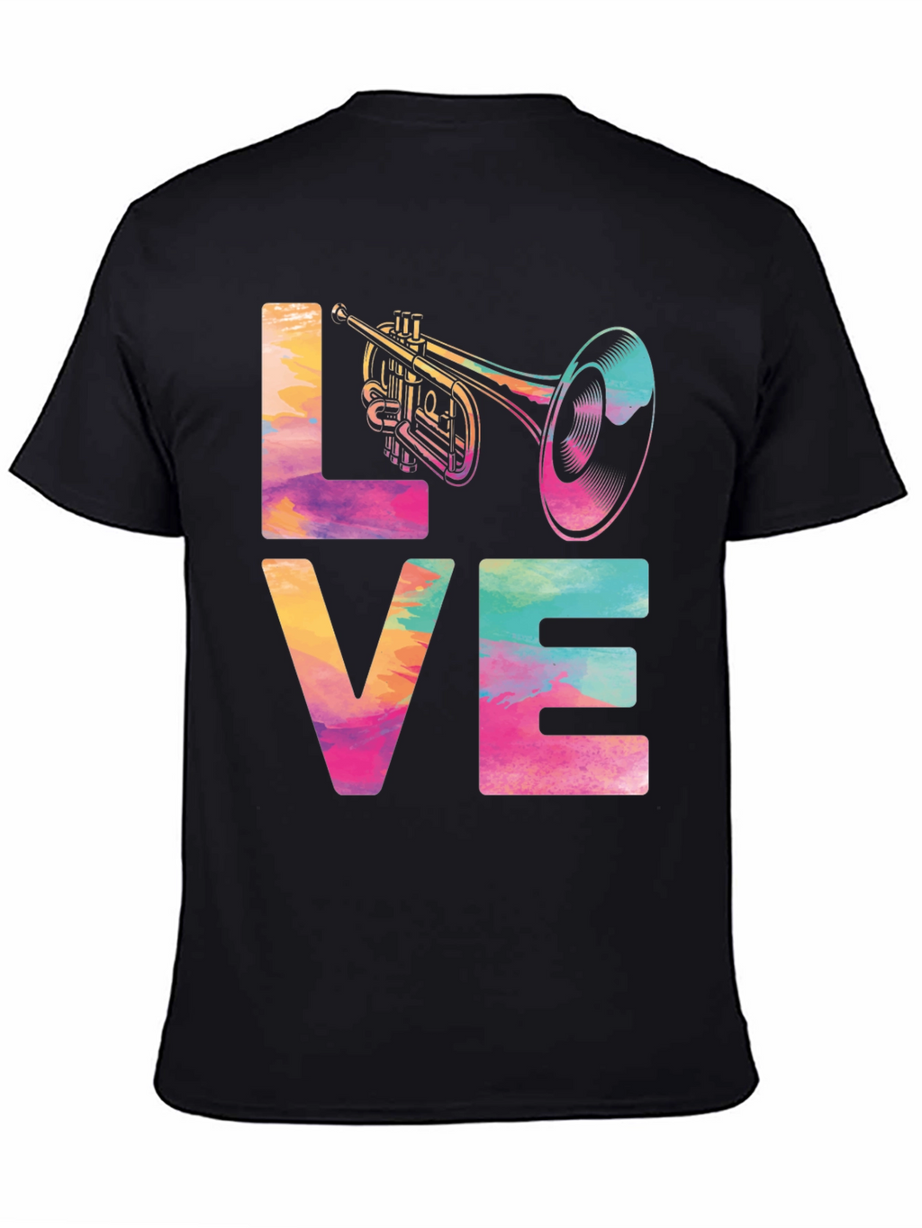 Love Trumpet Graphic Tee - Music Lover T-Shirt