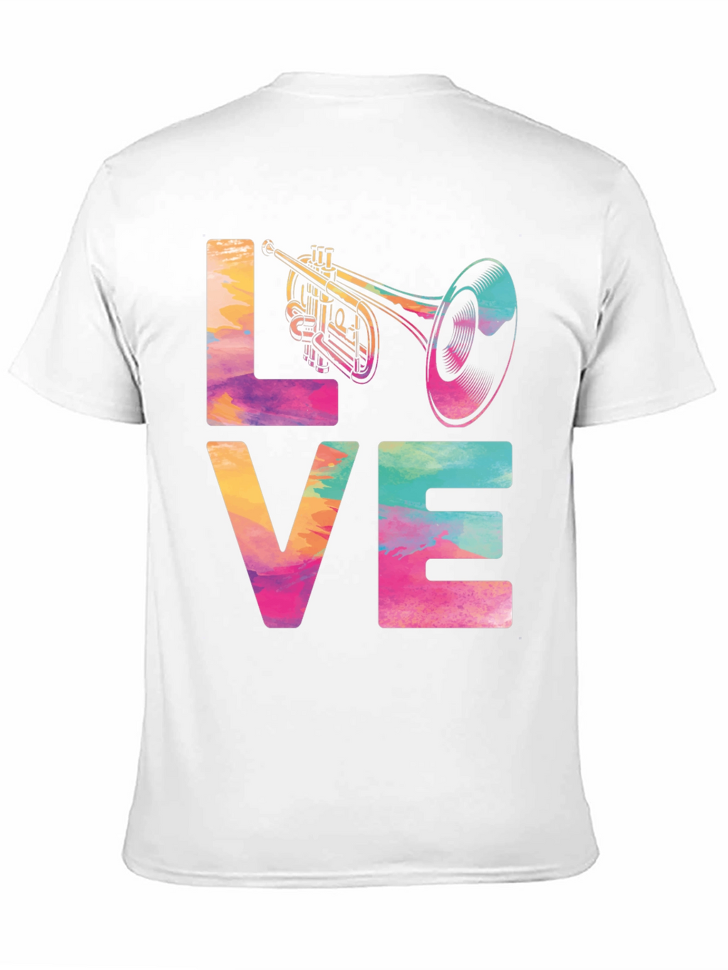 Love Trumpet Graphic Tee - Music Lover T-Shirt
