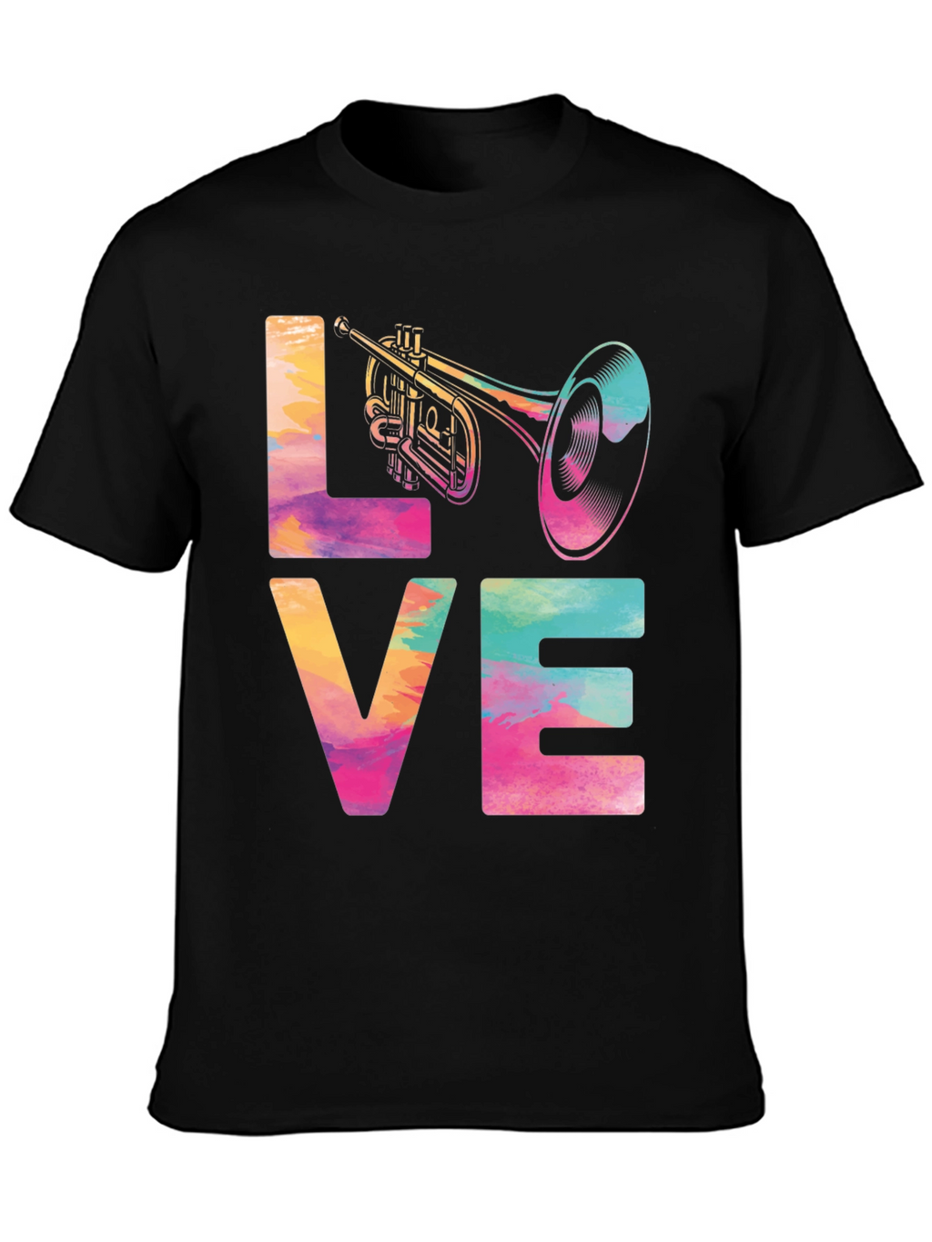 Love Trumpet Graphic Tee - Music Lover T-Shirt