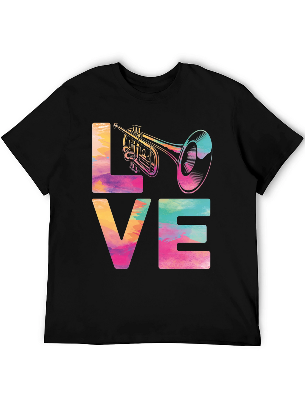 Love Trumpet Graphic Tee - Music Lover T-Shirt