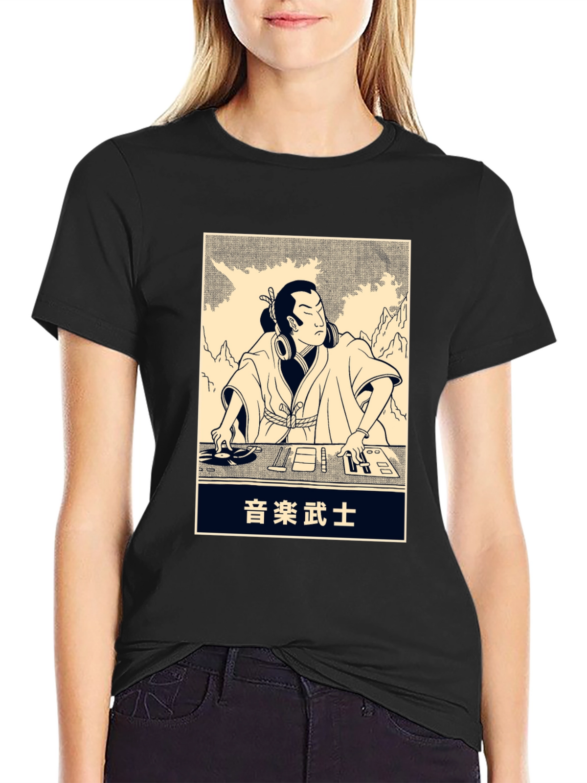 DJ Samurai T-Shirt - Black