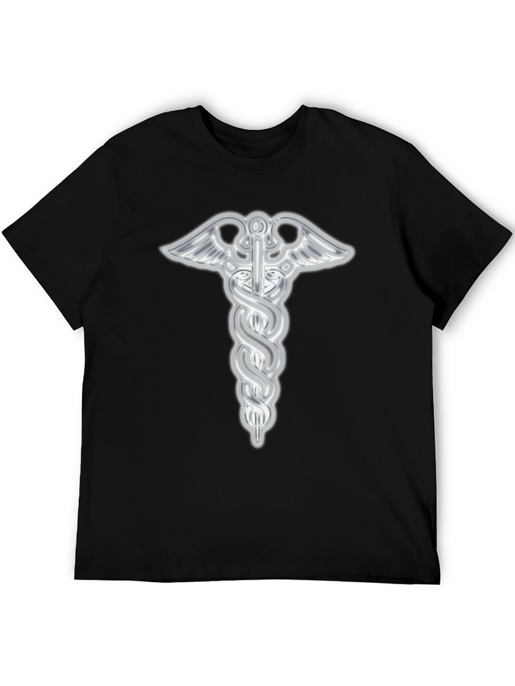Caduceus Symbol Black T-Shirt