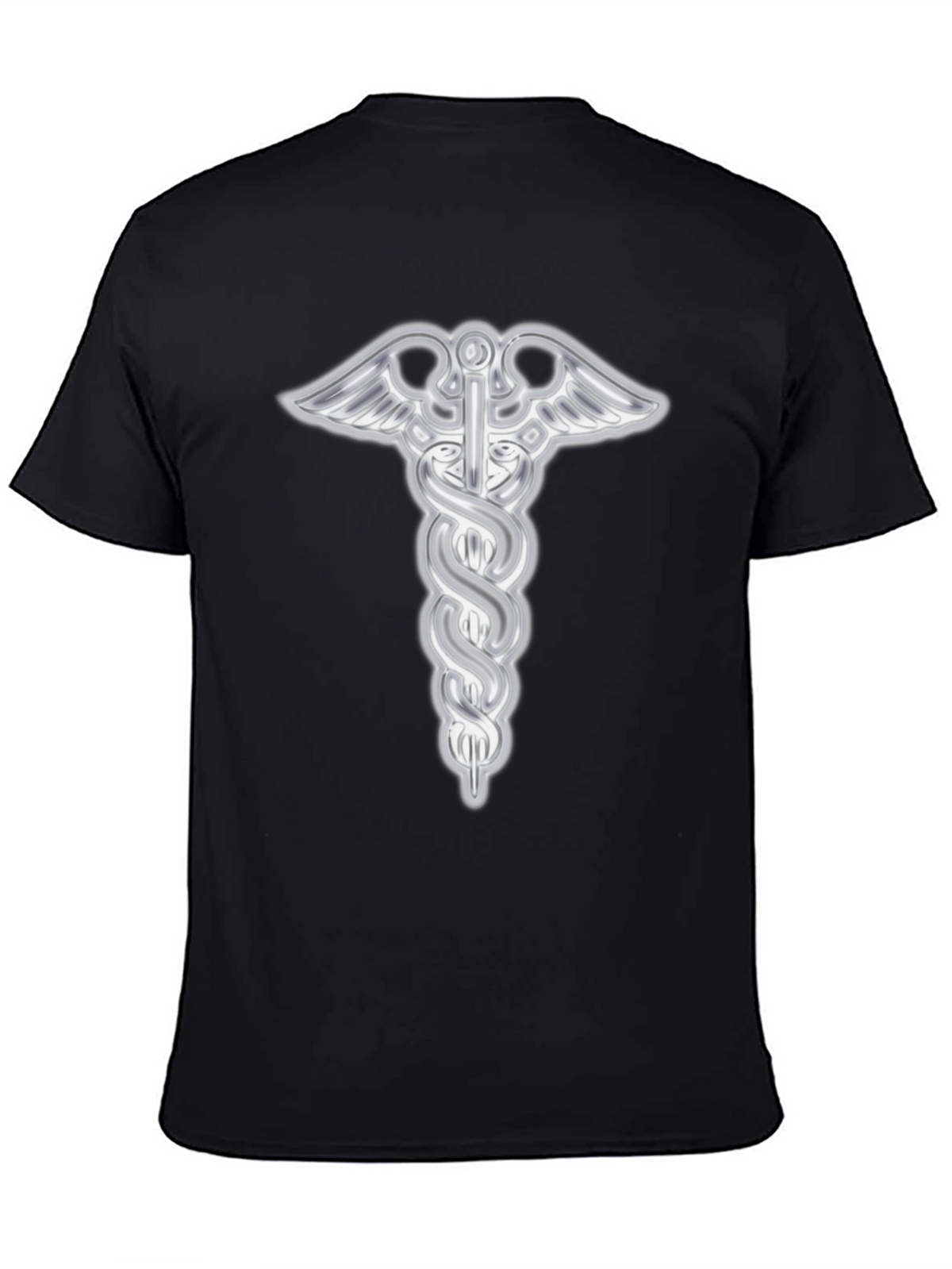 Caduceus Symbol Black T-Shirt