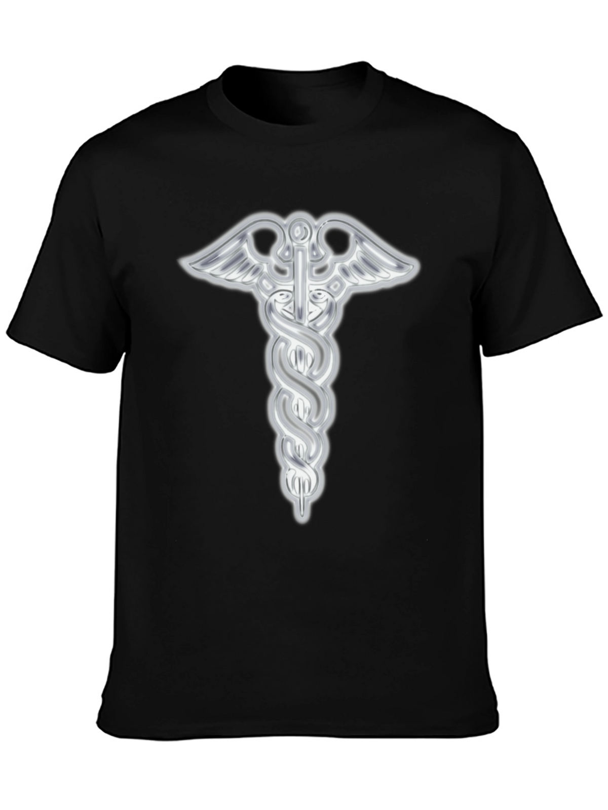 Caduceus Symbol Black T-Shirt