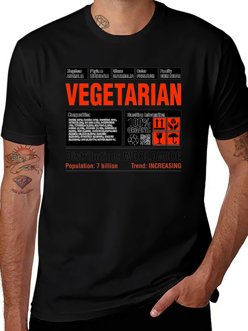 Vegetarian Anatomy T-Shirt - Animal Classification