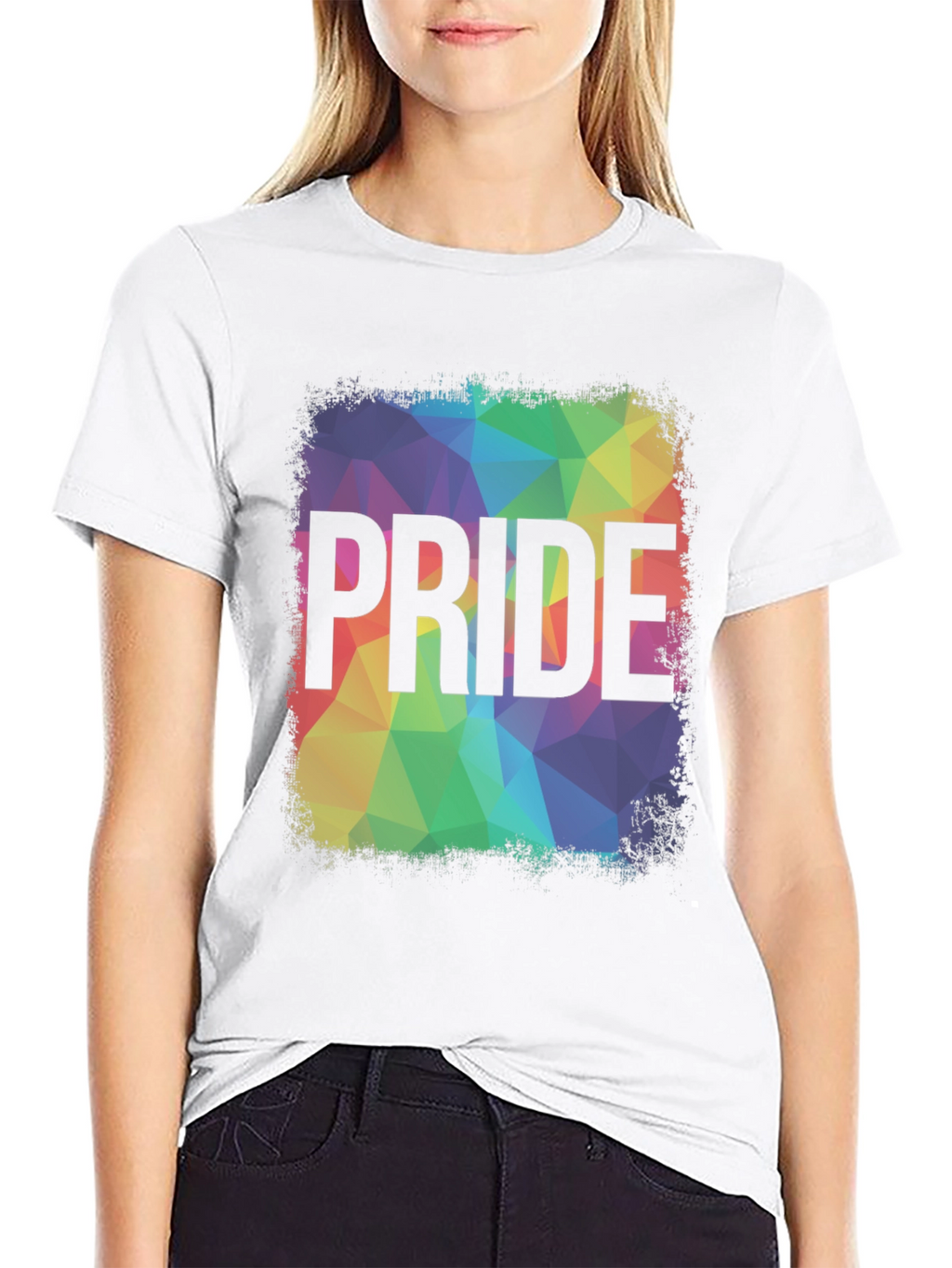 Pride Rainbow Graphic Tee - Mens Black T-Shirt