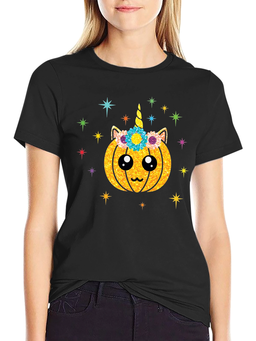 Pumpkin Unicorn Graphic Tee