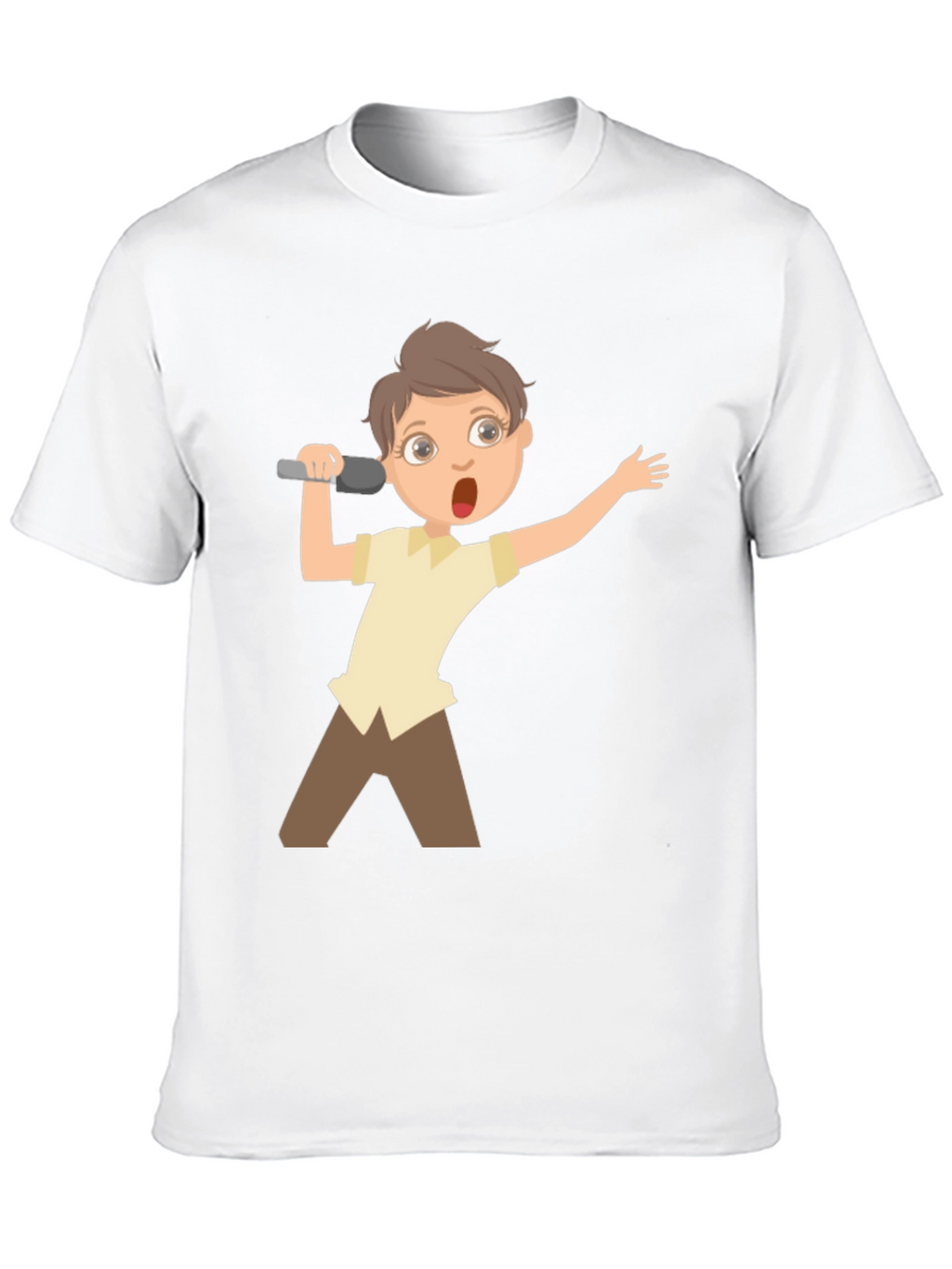 Boy Singer Graphic Tee - Black Unisex T-Shirt