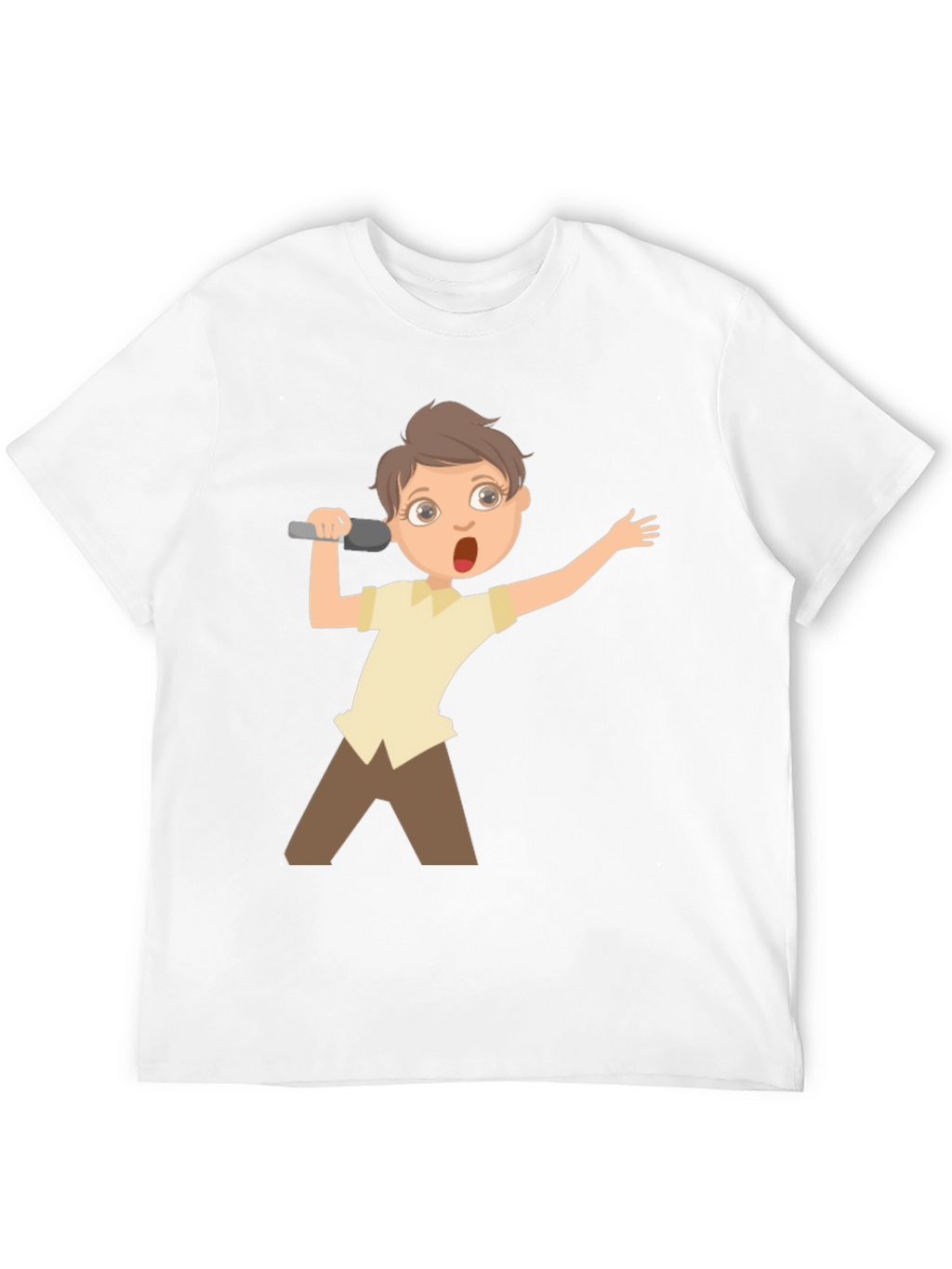 Boy Singer Graphic Tee - Black Unisex T-Shirt