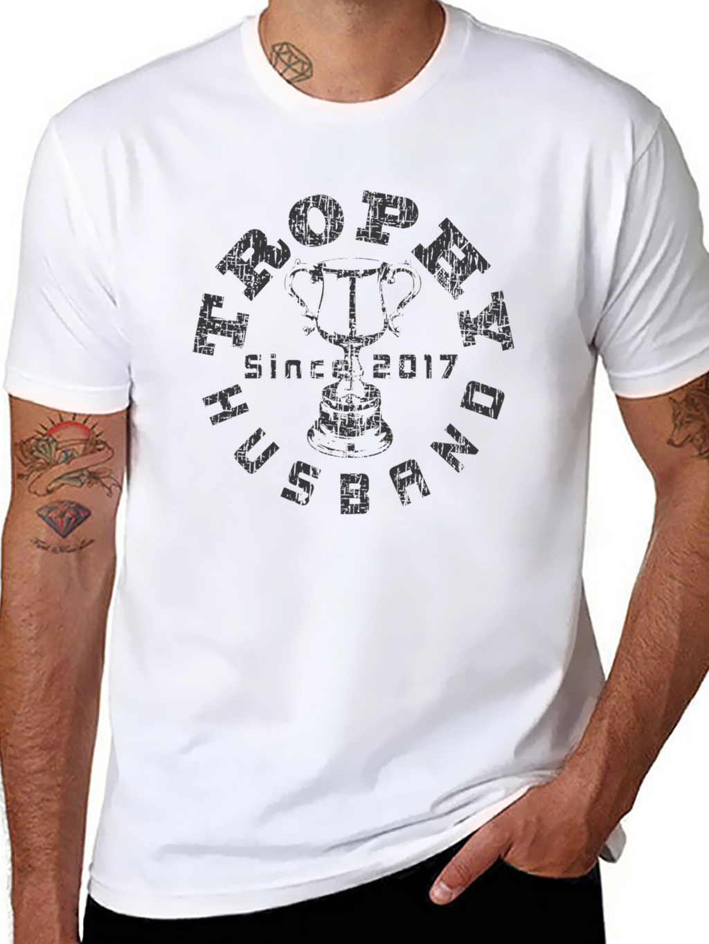Trophy Husband Since 2017 Graphic Tee