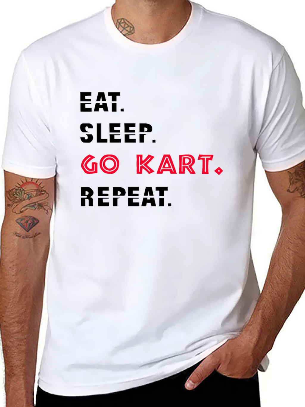 Eat Sleep Go Kart Repeat T-Shirt