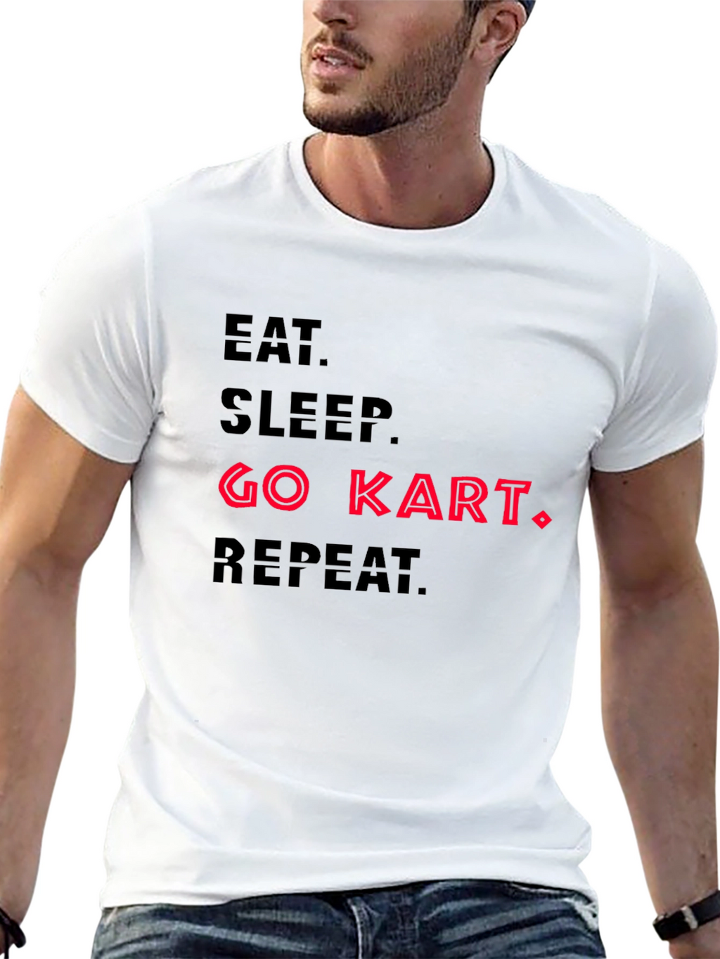 Eat Sleep Go Kart Repeat T-Shirt