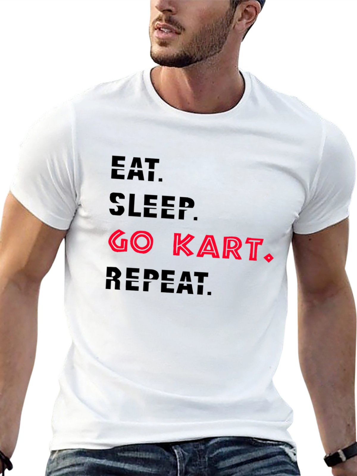 Eat Sleep Go Kart Repeat T-Shirt