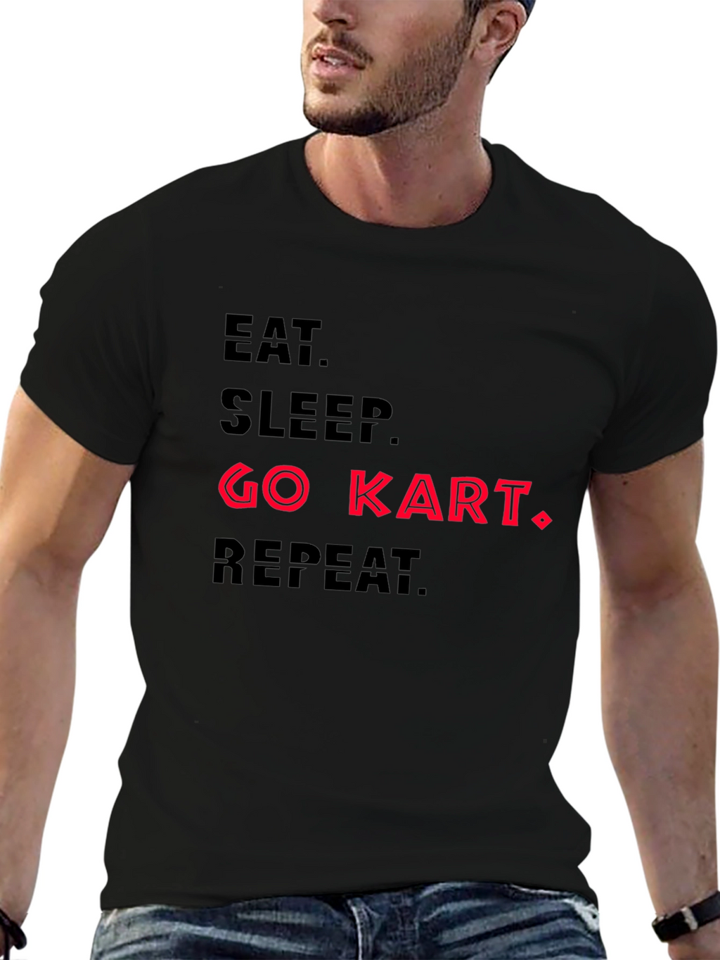 Eat Sleep Go Kart Repeat T-Shirt
