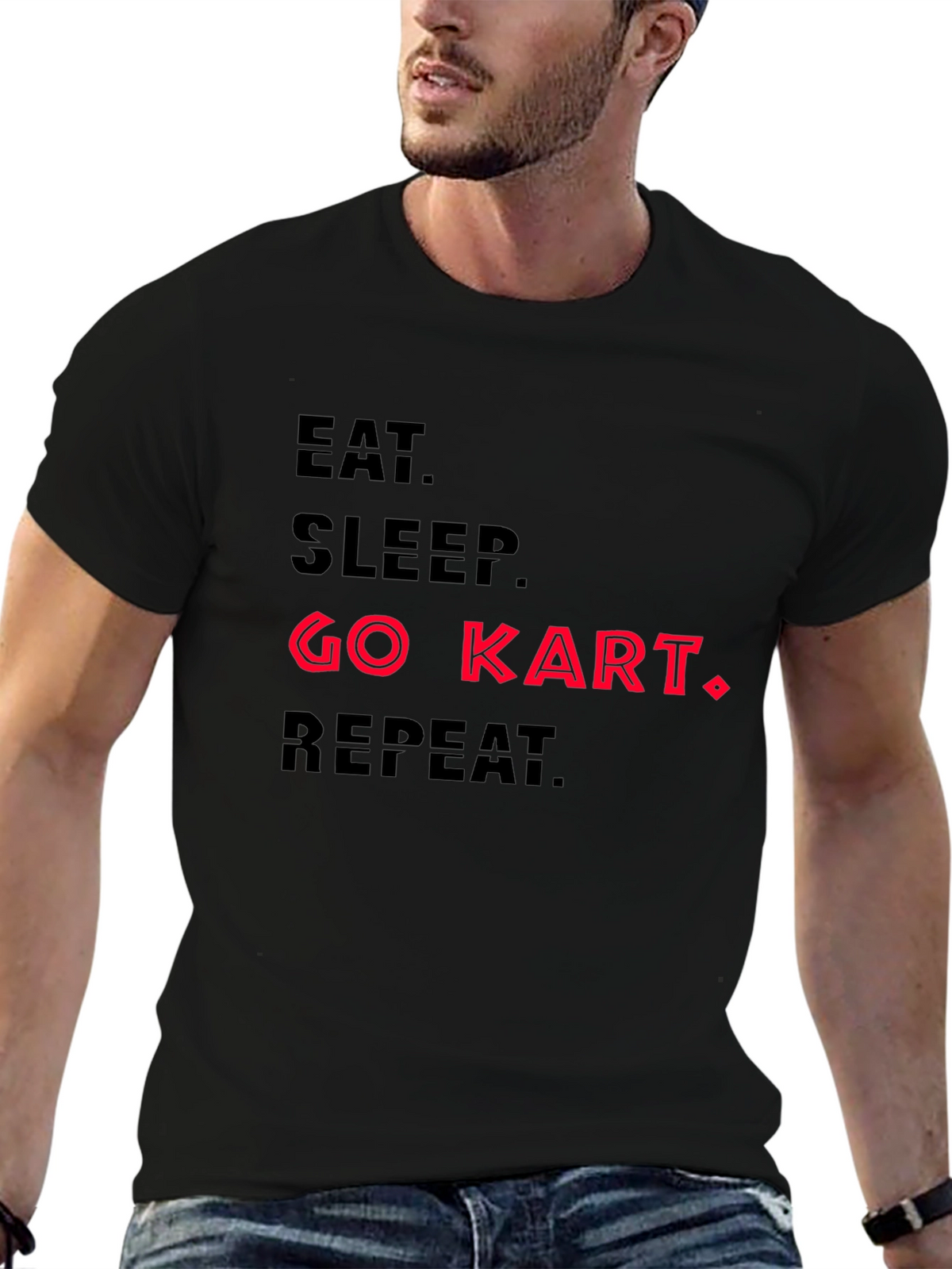 Eat Sleep Go Kart Repeat T-Shirt
