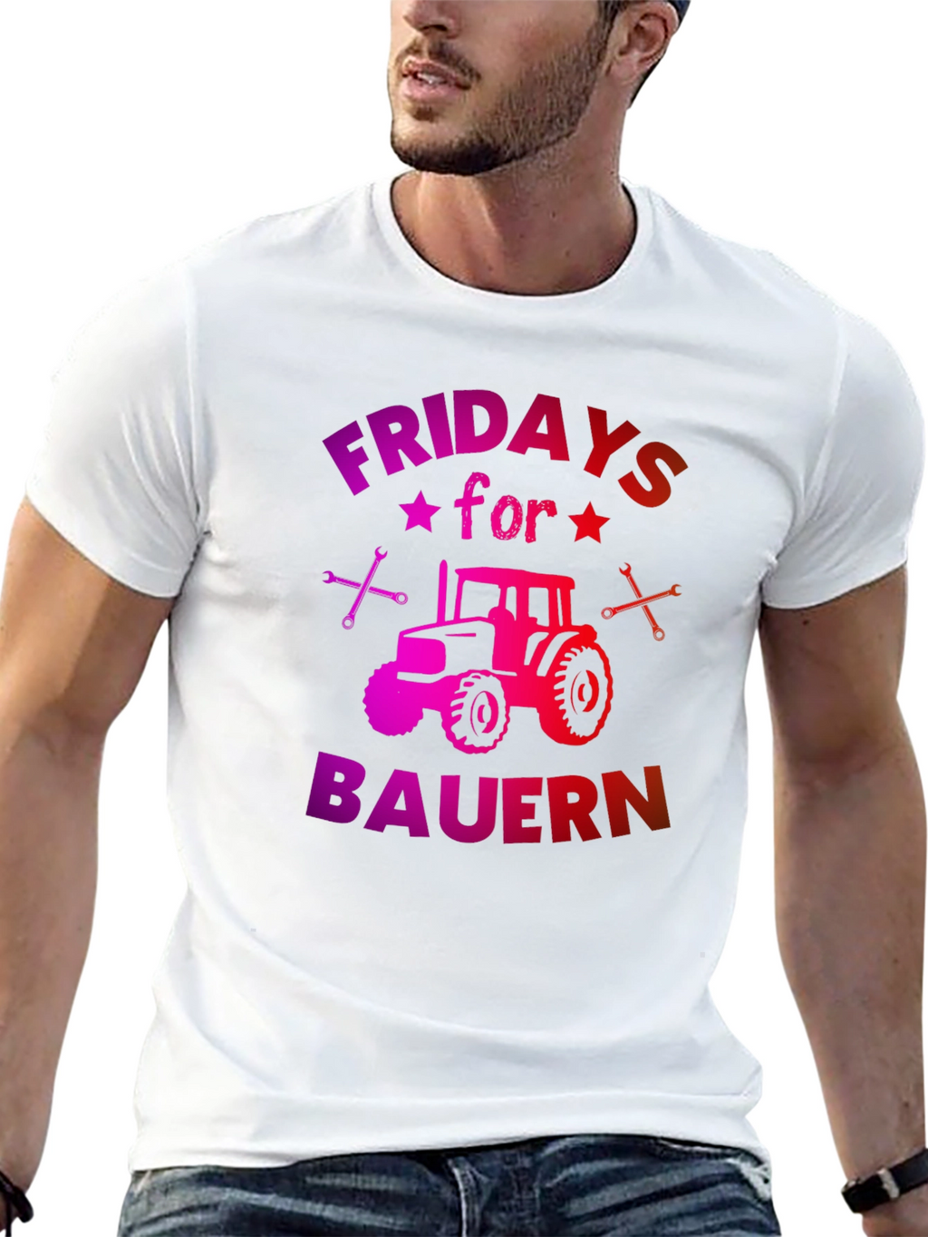 Fridays for Bauern Tractor Graphic Tee