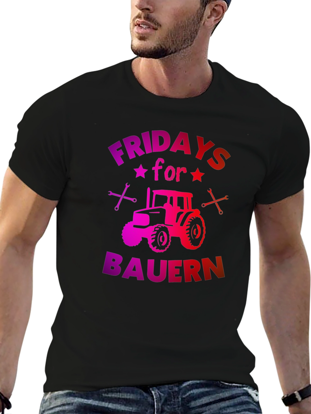 Fridays for Bauern Tractor Graphic Tee