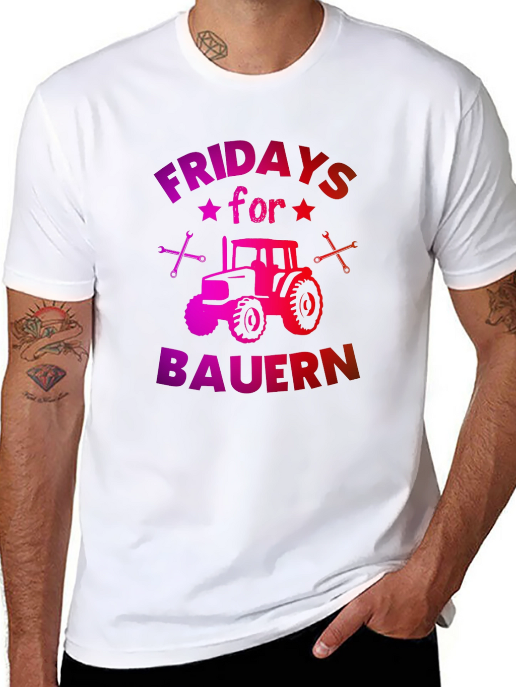 Fridays for Bauern Tractor Graphic Tee