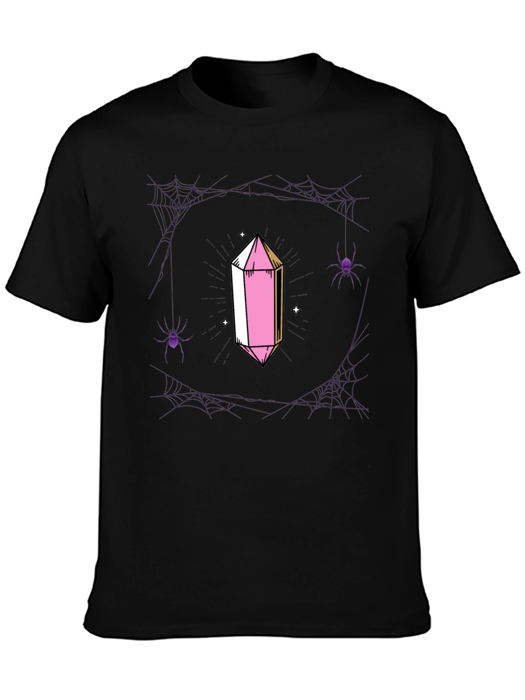 Crystal & Spiderweb Graphic T-Shirt