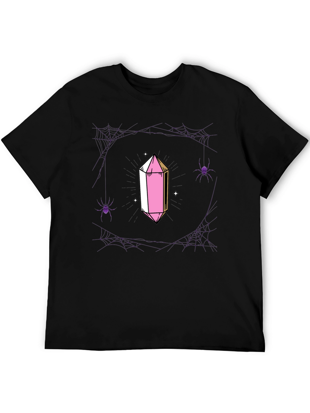 Crystal & Spiderweb Graphic T-Shirt