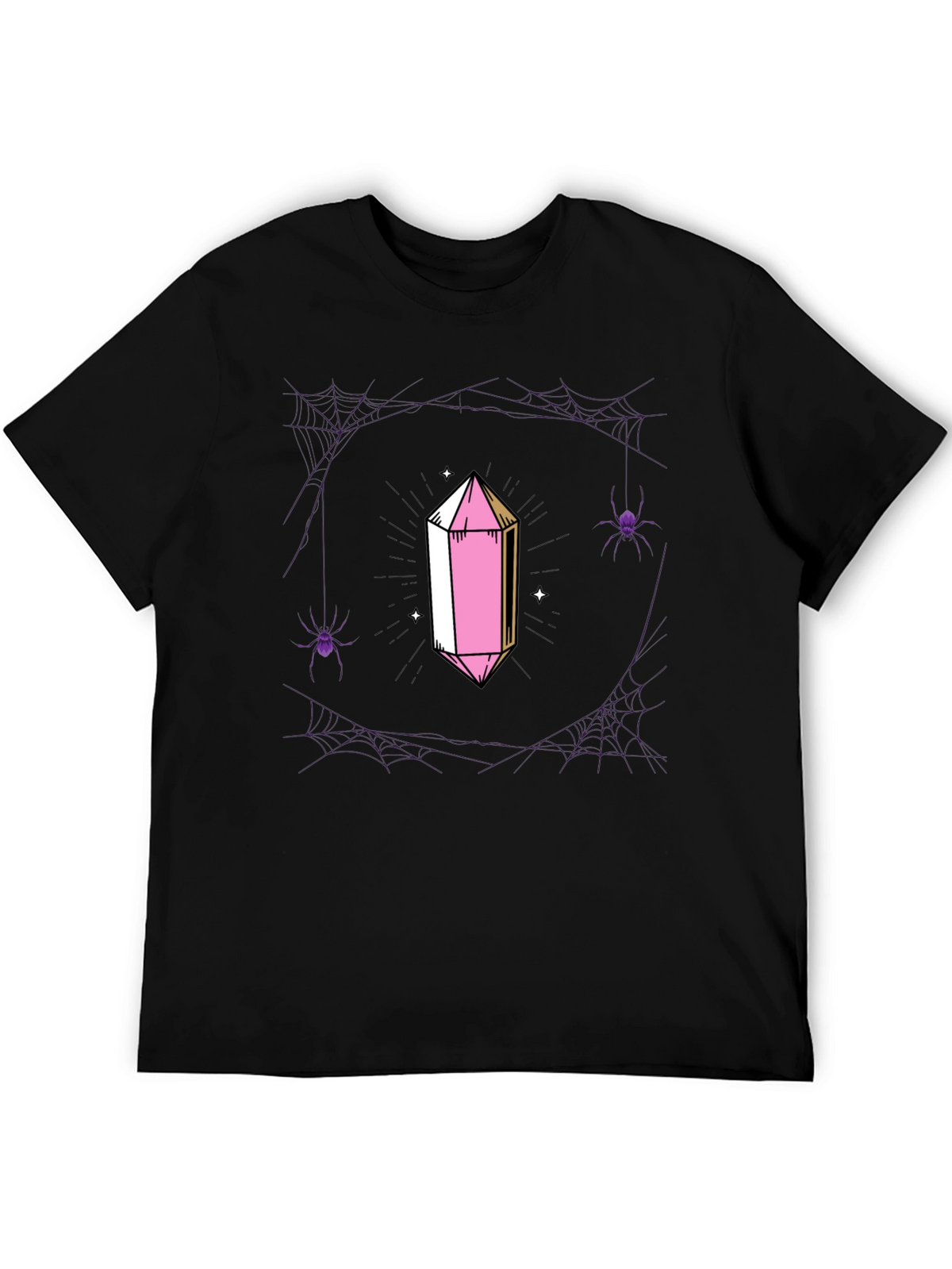 Crystal & Spiderweb Graphic T-Shirt