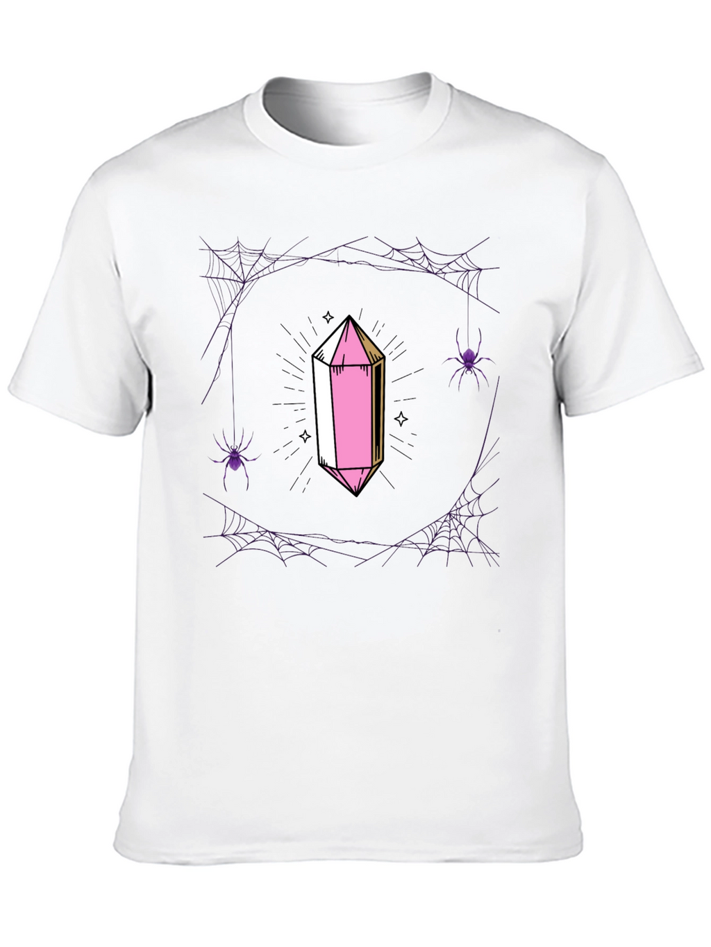 Crystal & Spiderweb Graphic T-Shirt