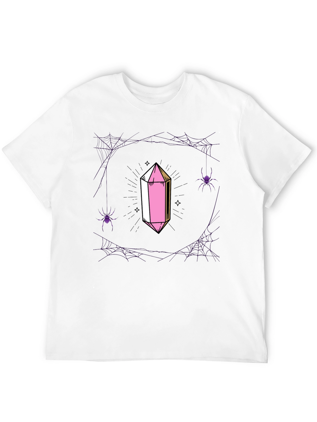 Crystal & Spiderweb Graphic T-Shirt