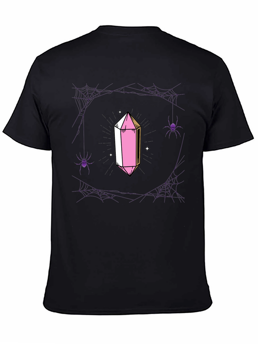 Crystal & Spiderweb Graphic T-Shirt