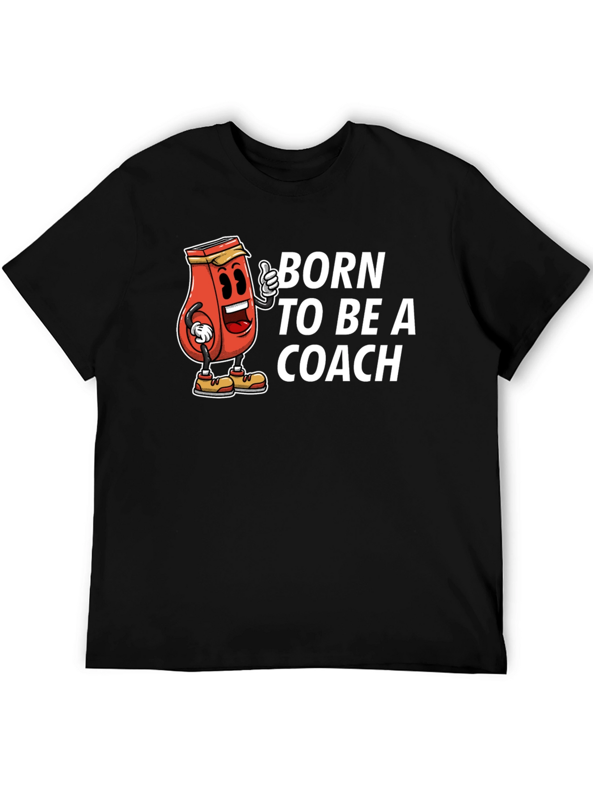 Born To Be A Coach Black T-Shirt