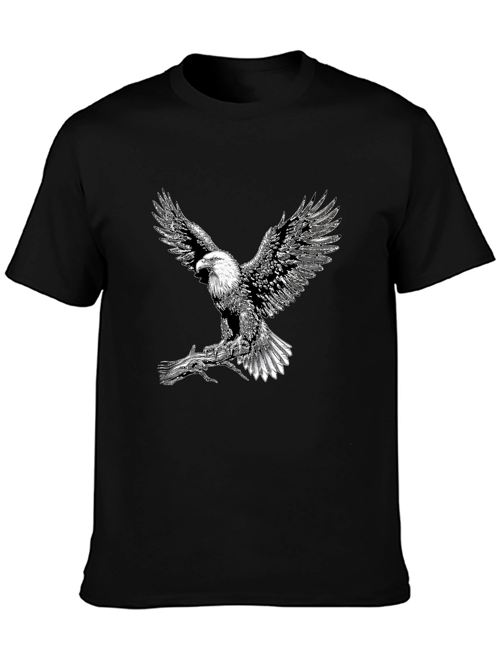 Eagle Graphic Tee - Black Short Sleeve