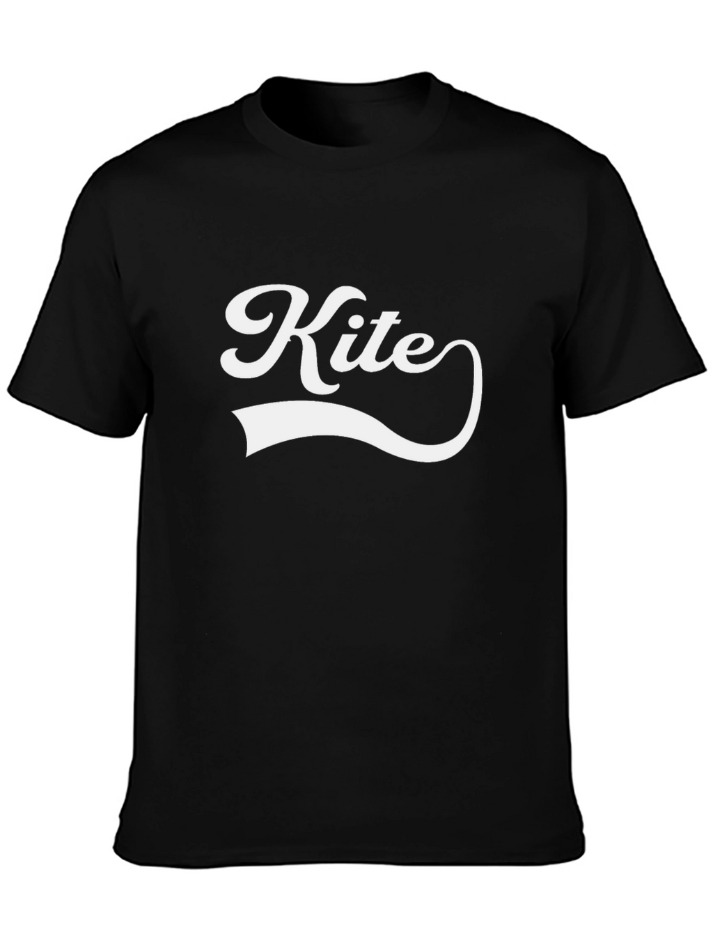 Kite Graphic Tee - Retro Style Black T-Shirt
