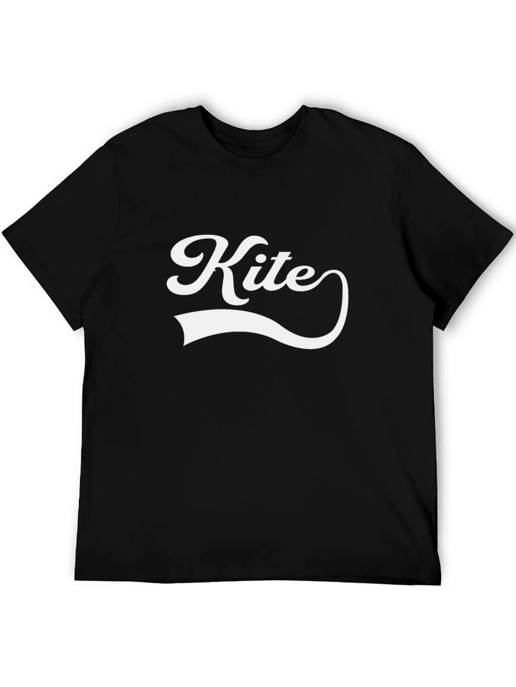 Kite Graphic Tee - Retro Style Black T-Shirt