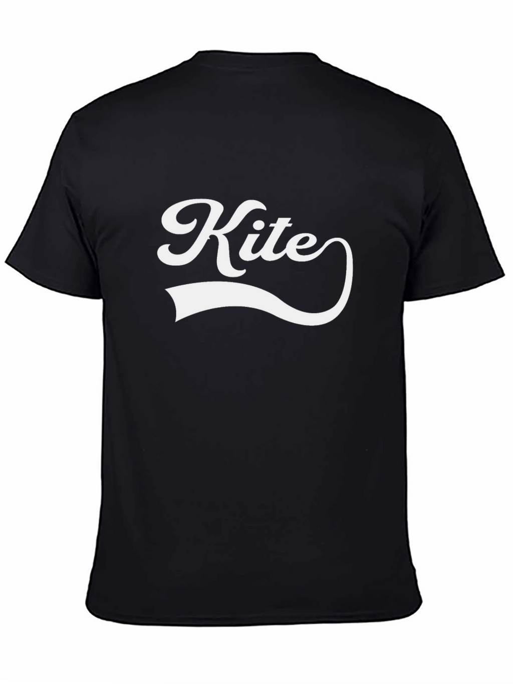 Kite Graphic Tee - Retro Style Black T-Shirt