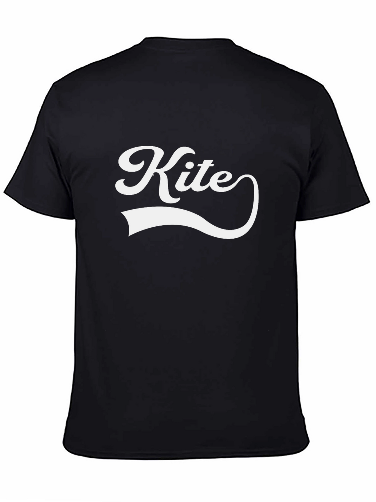 Kite Graphic Tee - Retro Style Black T-Shirt