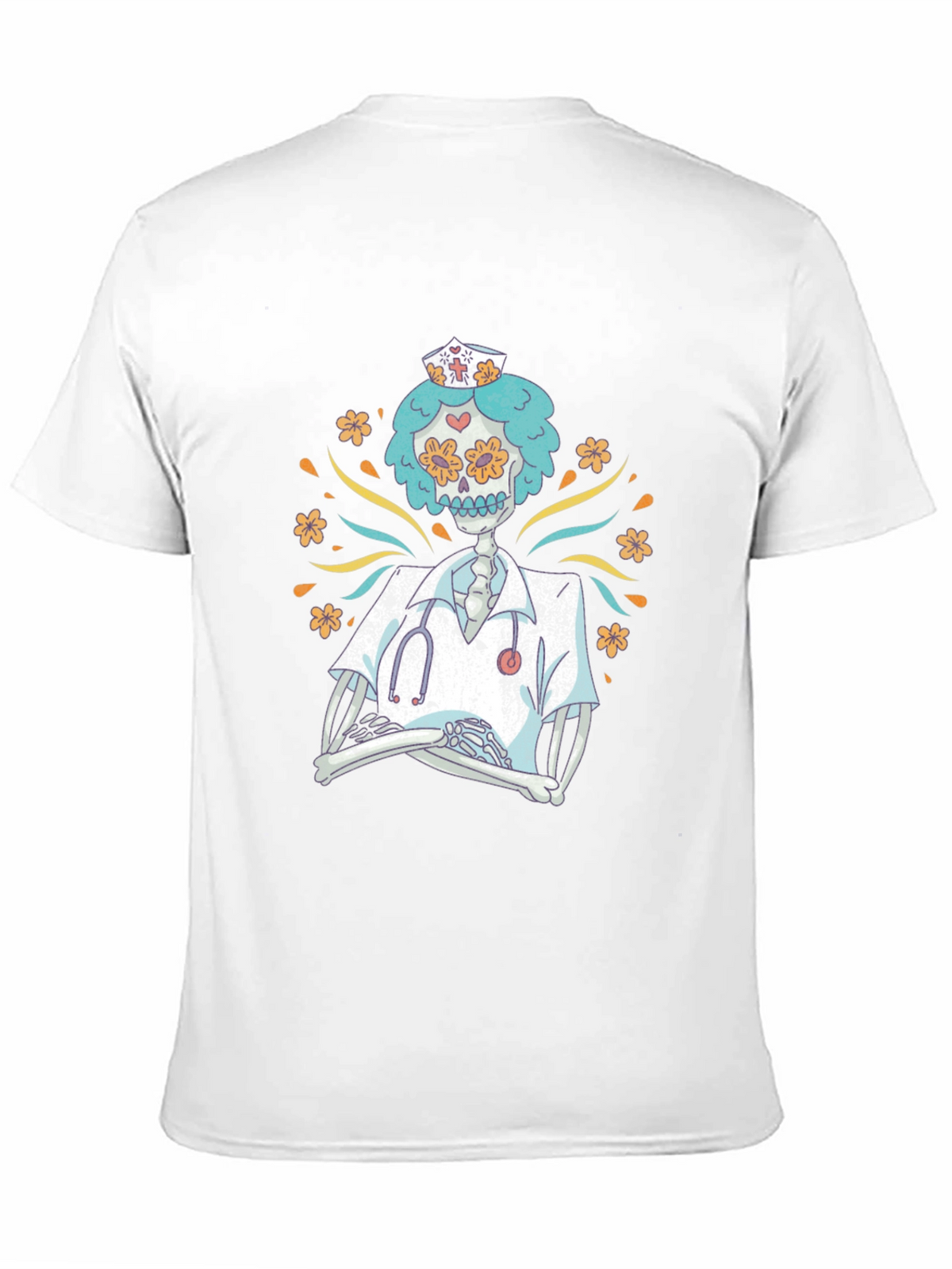 Day of the Dead Nurse Graphic Tee