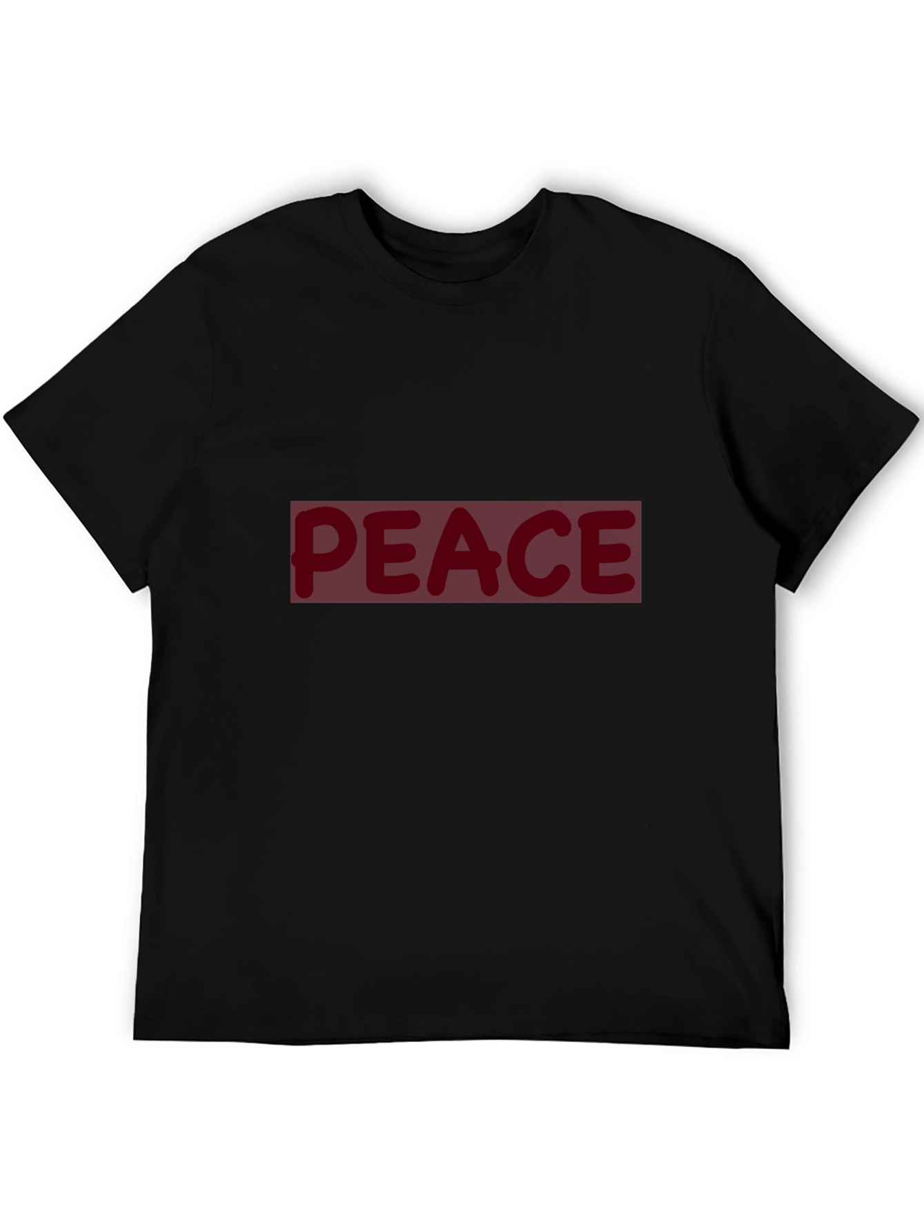 Peace Graphic Black T-Shirt