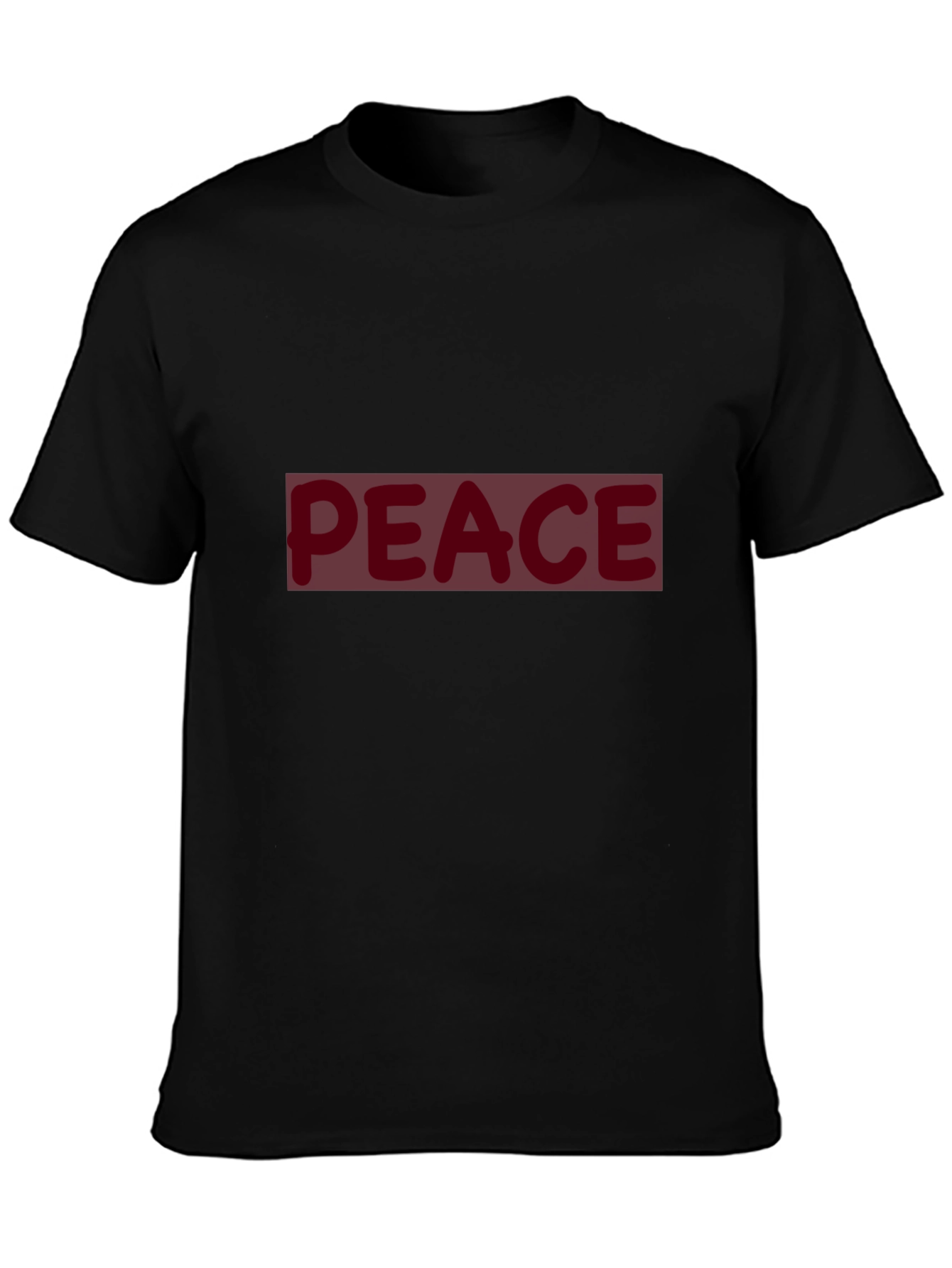 Peace Graphic Black T-Shirt