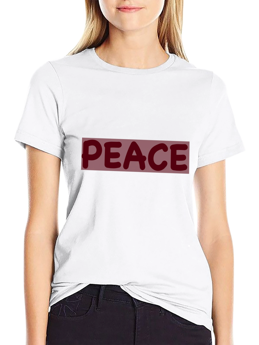 Peace Graphic Black T-Shirt