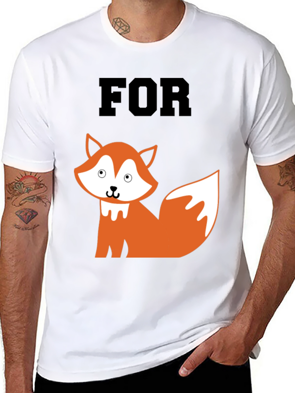Cute Fox Graphic T-Shirt - FOR Fox Sake!