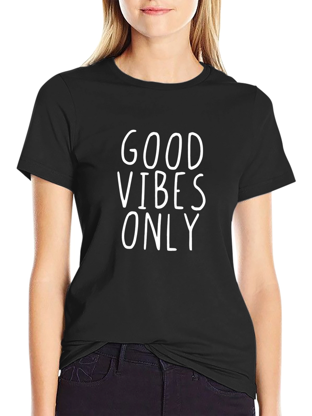 Good Vibes Only Graphic Tee - Black
