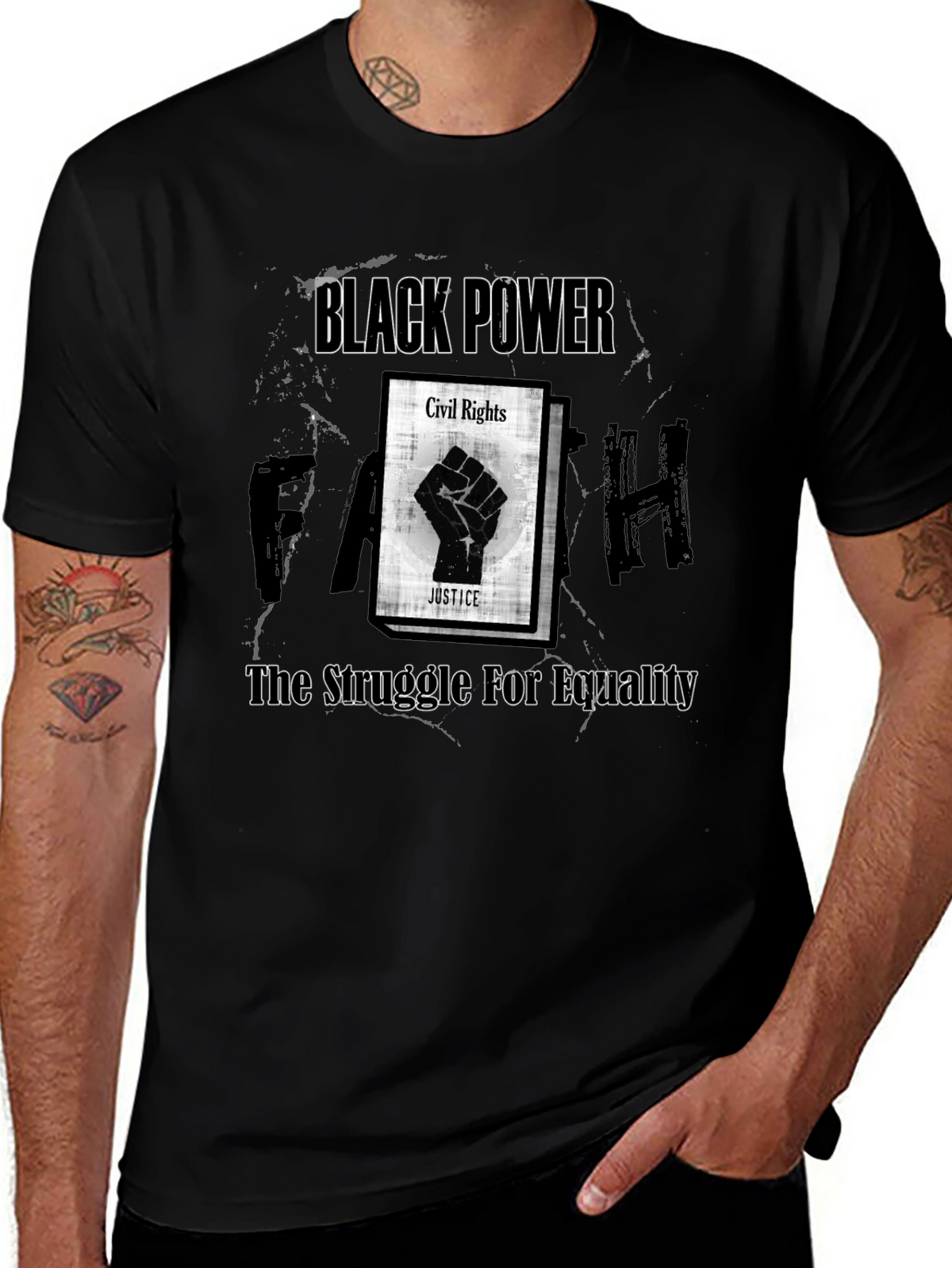 Black Power Civil Rights Equality Graphic T-Shirt
