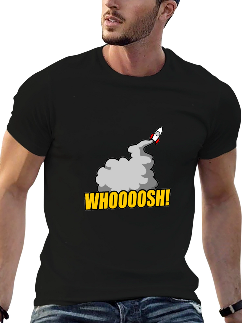 Whoooosh Rocket Graphic T-Shirt