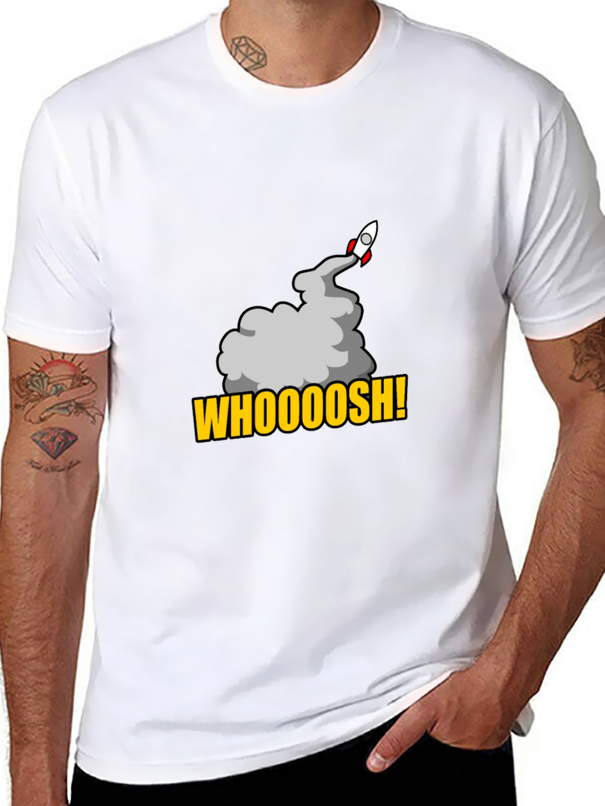 Whoooosh Rocket Graphic T-Shirt