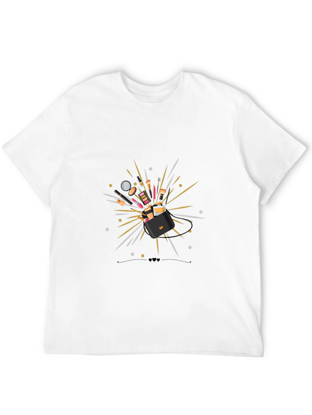 Makeup Explosion Black T-Shirt - Stylish Fashion Tee