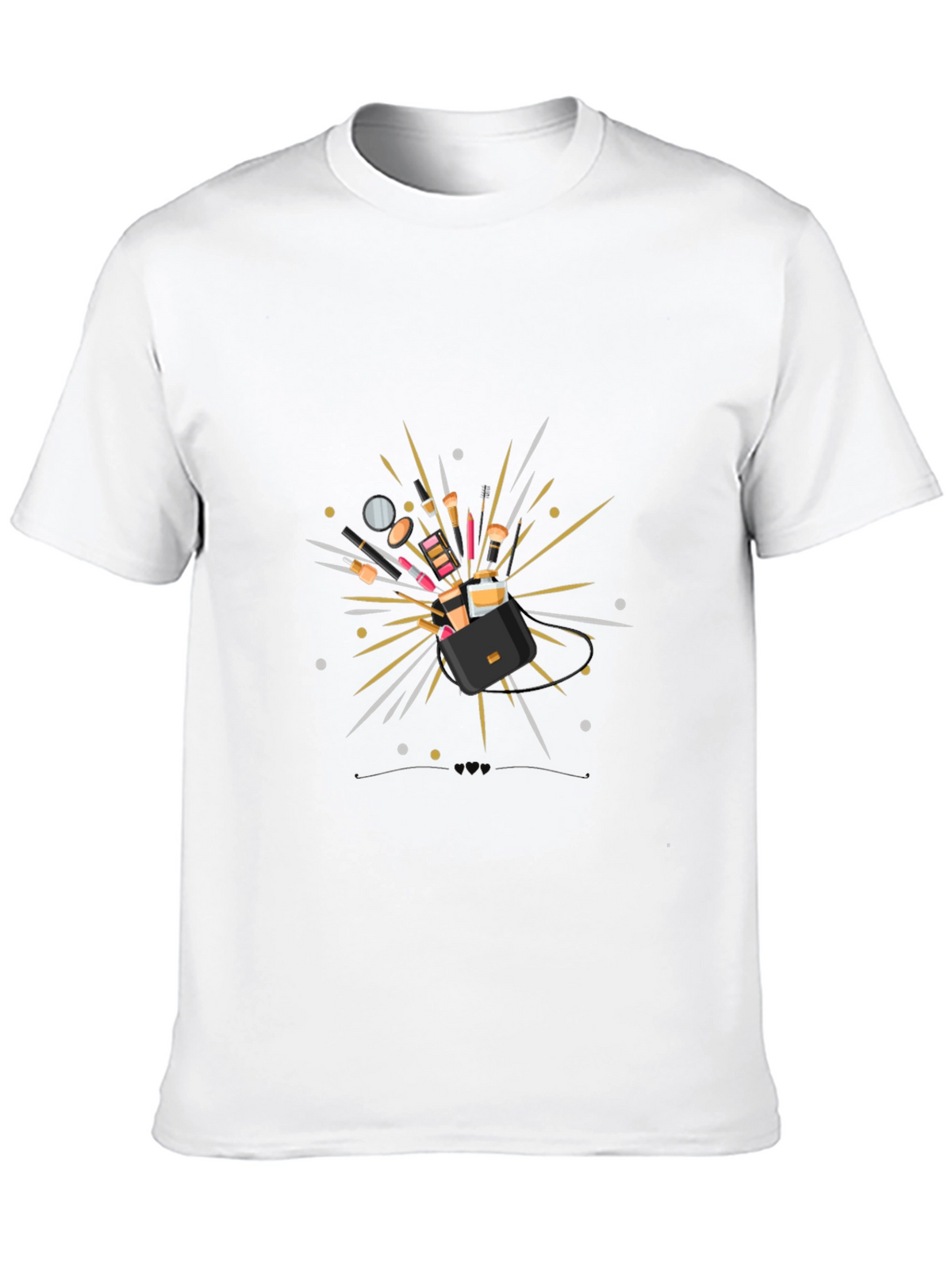 Makeup Explosion Black T-Shirt - Stylish Fashion Tee
