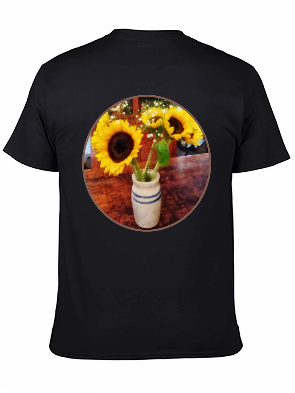 Sunflower Vase Graphic Tee - Stylish Casual Wear