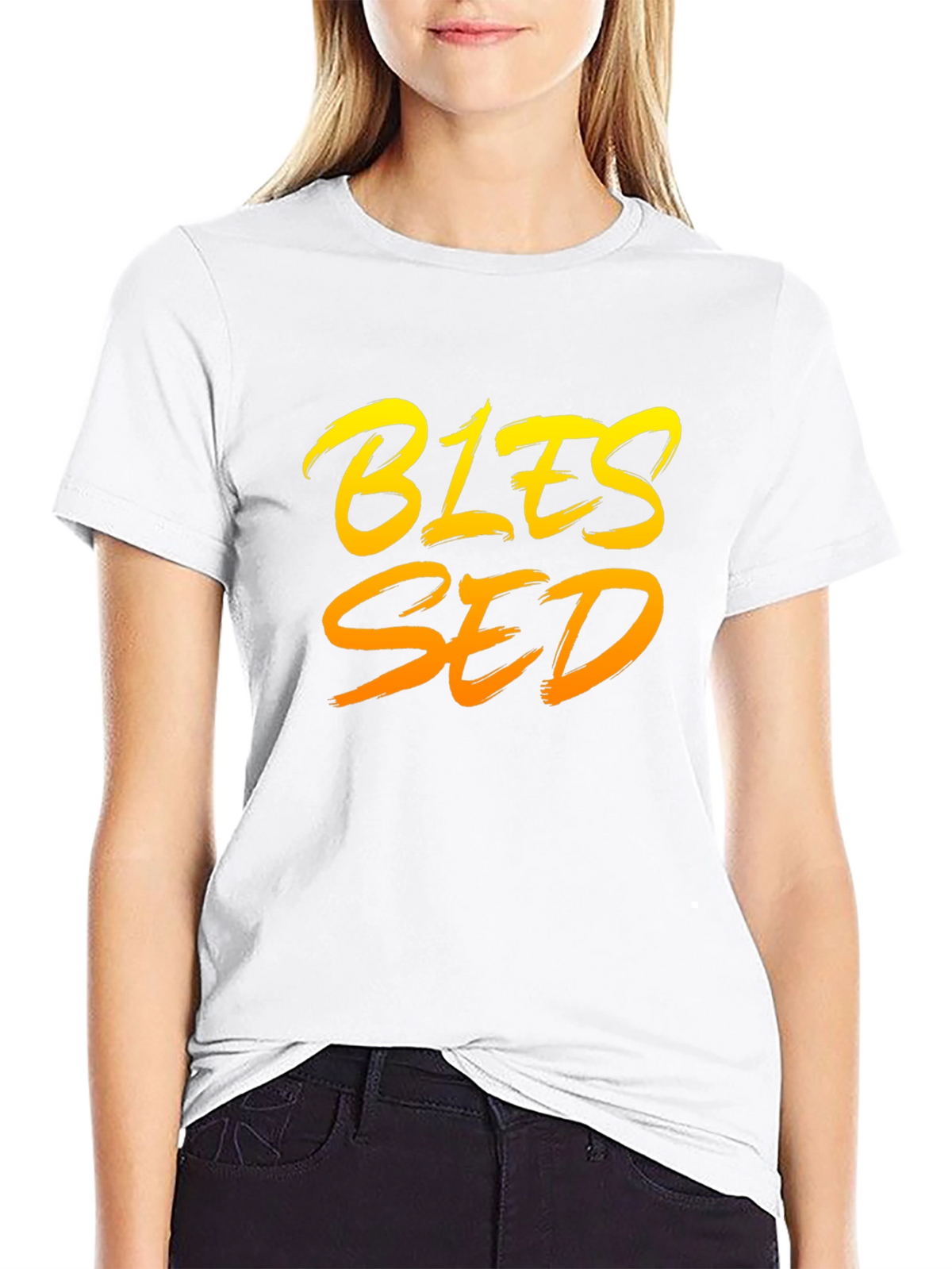 Blessed Graphic Tee - Stylish Black T-Shirt