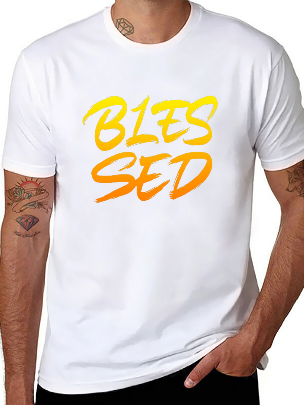 Blessed Graphic Tee - Stylish Black T-Shirt