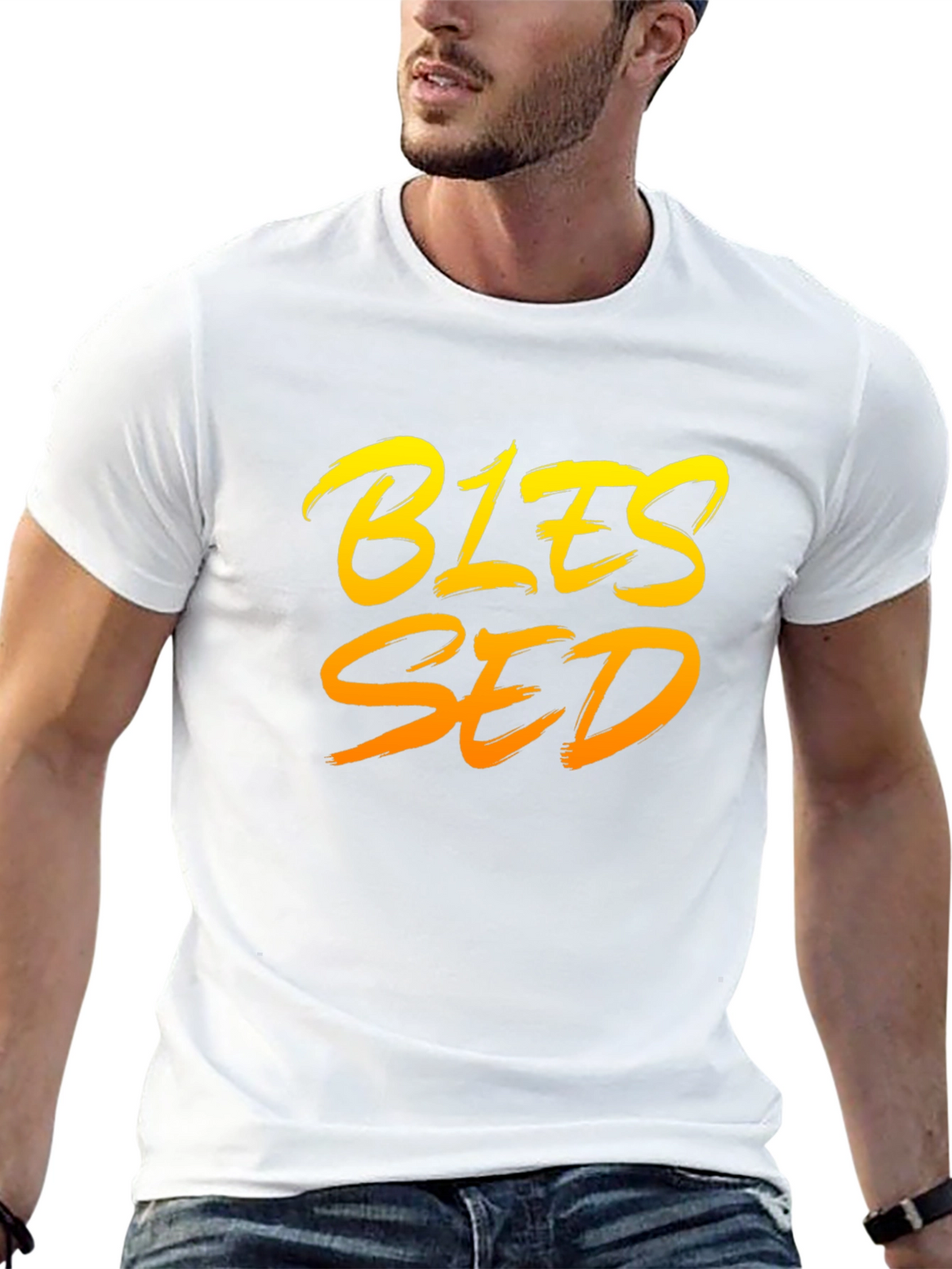 Blessed Graphic Tee - Stylish Black T-Shirt